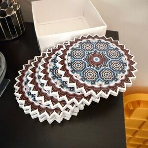 Mandala Design Coaster Set